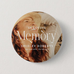 Siertypografie Foto Sympathie Ronde Button 5,7 Cm