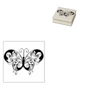 siervisstempel voor de vlinder 	rubberstempel (Gestempeld)