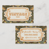  siervogels en aardbeien visitekaartje (Voorkant / Achterkant)