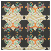 Siervogels & zebra stof (Swatch)