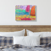 Sierzeilen canvas afdruk (Insitu (Slaapkamer))