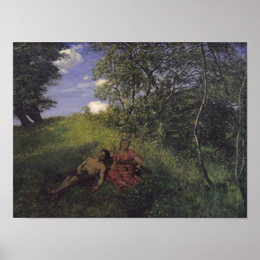 Siesta, 1889 poster (Voorkant)