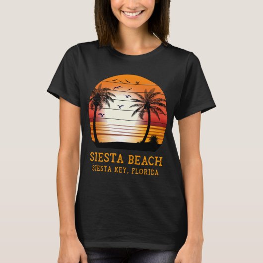 Siesta Beach Siesta Key Florida  Sunset Sun T-shirt (Voorkant)