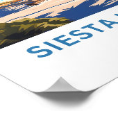 Siesta Key Beach Florida Reisprint Poster (Hoek)