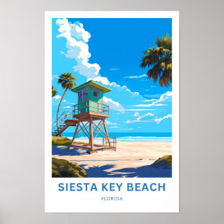 Siesta Key Beach Florida Reisprint Poster