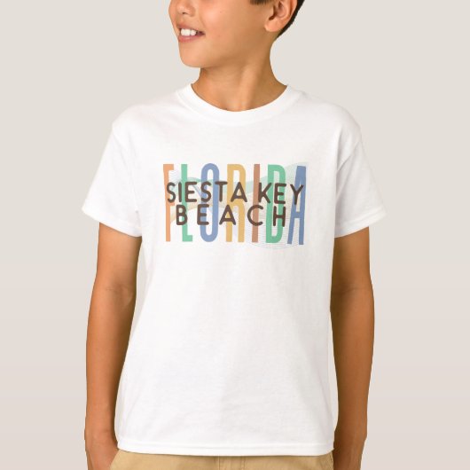 Siesta Key Beach Florida (zandgolven) T-shirt (Voorkant)
