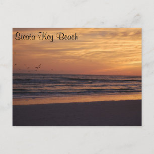 Siesta Key Beach Sunset Briefkaart