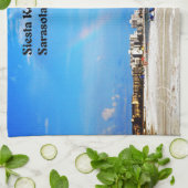 Siesta Key Beach Theedoek (Gevouwen)