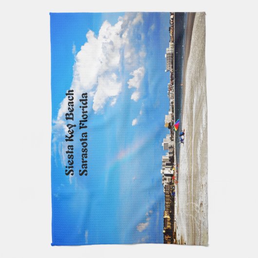 Siesta Key Beach Theedoek (Verticaal)