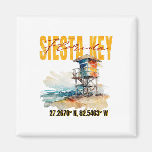  Siesta Key Florida Beach Magneet
