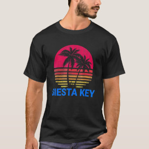 Siesta Key Florida Beach Vacation Family Retro Dis T-shirt