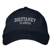 Siesta Key Florida Casquette de baseball brodé (Devant)