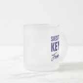 Siesta Key Florida Coffee Mug Matglas Koffiemok (Voorkant rechts)