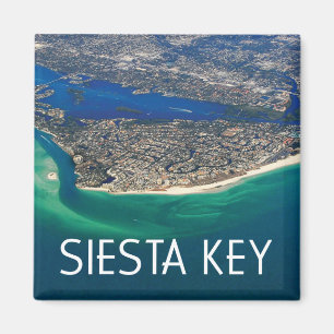 Siesta Key Florida Island Aerial Uitzicht Magneet
