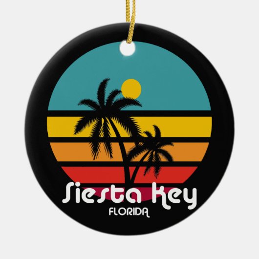 Siesta Key, Florida Keramisch Ornament (Voorkant)