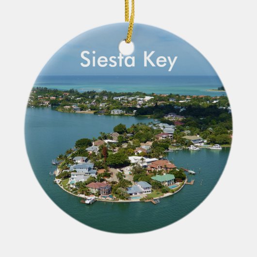 Siesta Key, Florida Keramisch Ornament (Voorkant)