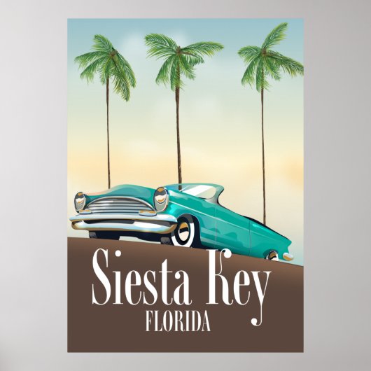 Siesta Key Florida reisposter Poster (Voorkant)
