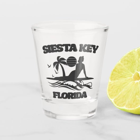 Siesta Key Florida Shot Glas (Voorkant)