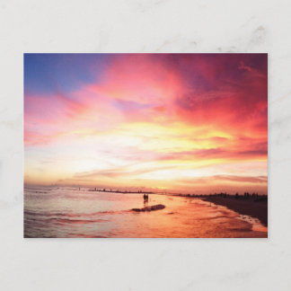 Siesta Key Florida, Summer Night, Sunset Briefkaart