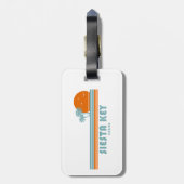 Siesta Key Florida Sun Palm Trees Bagagelabel (Achterkant verticaal)