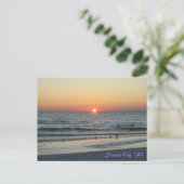 Siesta Key Florida Sunset Briefkaart (Staand voorkant)