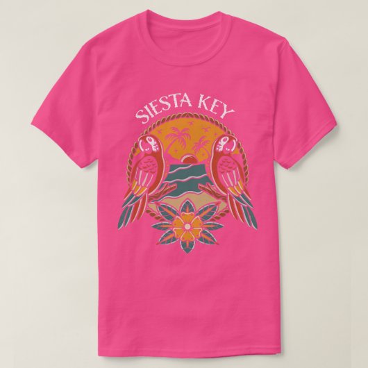 Siesta Key Florida West Coast Beaches T-shirt (Design voorkant)
