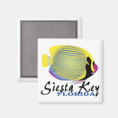 Siesta Key Floride aimant de poisson tropical (Recto/Verso)