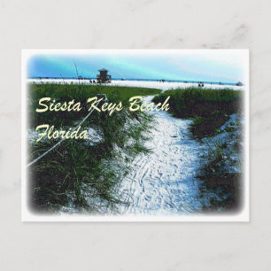 Siesta Keys Beach, Florida kleding Briefkaart