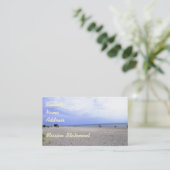 Siesta Keys zand- en strandthematische merchandise Visitekaartje (Staand voorkant)