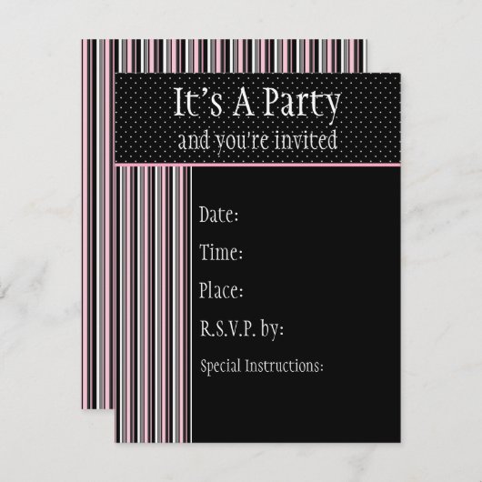 Siesta Motel Uitnodiging (Voorkant / Achterkant)