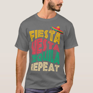 Siesta Tequila Herhalen T-shirt