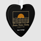 Siestas Fiestas Totality Spain Solar Eclipse 2026  Ornament (voorkant)