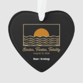 Siestas Fiestas Totality Spain Solar Eclipse 2026  Ornament (achterkant)