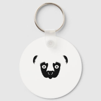 Sifaka Face Silhouette Sleutelhanger