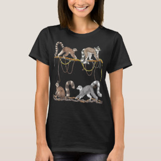Sifakas Monkey Zoo Dierenvriend Madagascar Lemur T-shirt