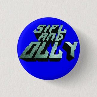 Sifl en Olly Metal Logo Button (blauw)