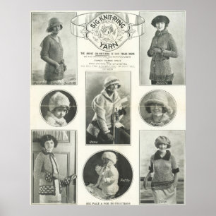 Sig-Knit-Ring Yarn 1923 Poster