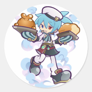 Sig Puyo Puyo - Baker Sig Ronde Sticker