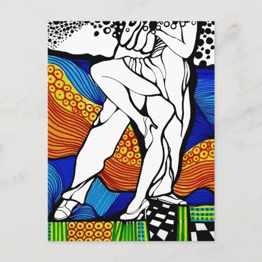 Siga el Baile Briefkaart (Voorkant)