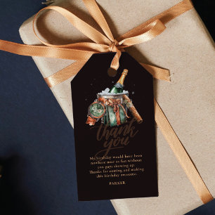 Sigaar en Whisky Mannen Cadeaulabel