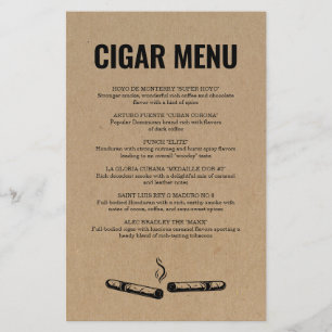 Sigaar Menu