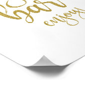 Sigar Bar Gold Glitter 8x10 bruiloft Poster (Hoek)