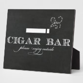 Sigar Bar Sign Table Easel Fotoplaat (Zijkant)