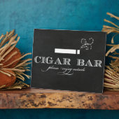 Sigar Bar Sign Table Easel Fotoplaat (Zijkant)