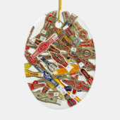 Sigar Ring Wrappers Keramisch Ornament (Voorkant)