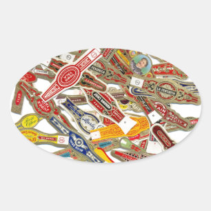 Sigar Ring Wrappers Ovale Sticker
