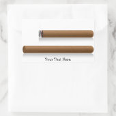 Sigaren (gepersonaliseerd) rechthoekige sticker (Tas)