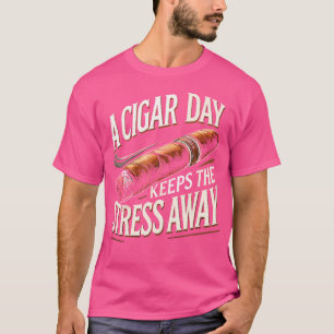 Sigaren Roken Sigaret Rook Een Sigaar Per Dag T-shirt