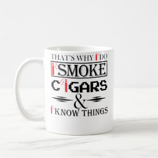 Sigaren s Met Rood Sigaren Cute Roker Mannen Koffiemok