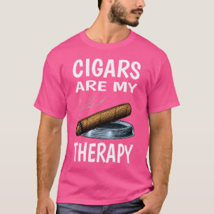Sigaren zijn mijn therapie Ik sigaar roker Ik siga T-shirt